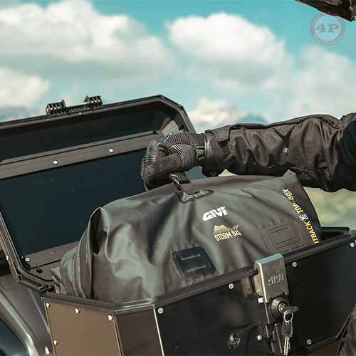 Thùng sau GIVI 56 Lit Bằng Nhôm Trekker Alaska ALA56B - Phượt 4P - Ảnh 4