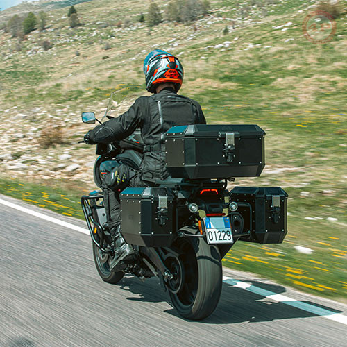 Thùng sau GIVI 56 Lit Bằng Nhôm Trekker Alaska ALA56B - Phượt 4P - Ảnh 6