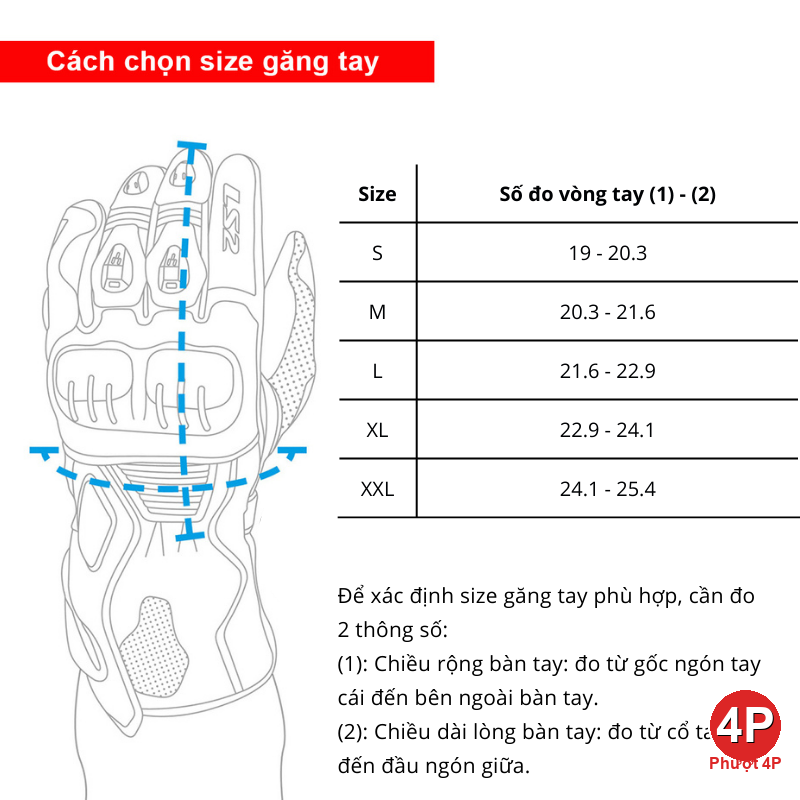 cach chon size gang tay bao ho ls2