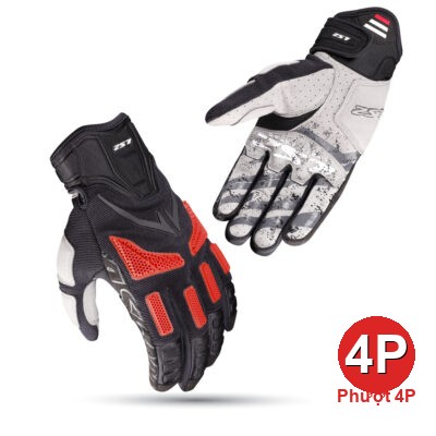 LS2-GLOVES-Ravin Black Red